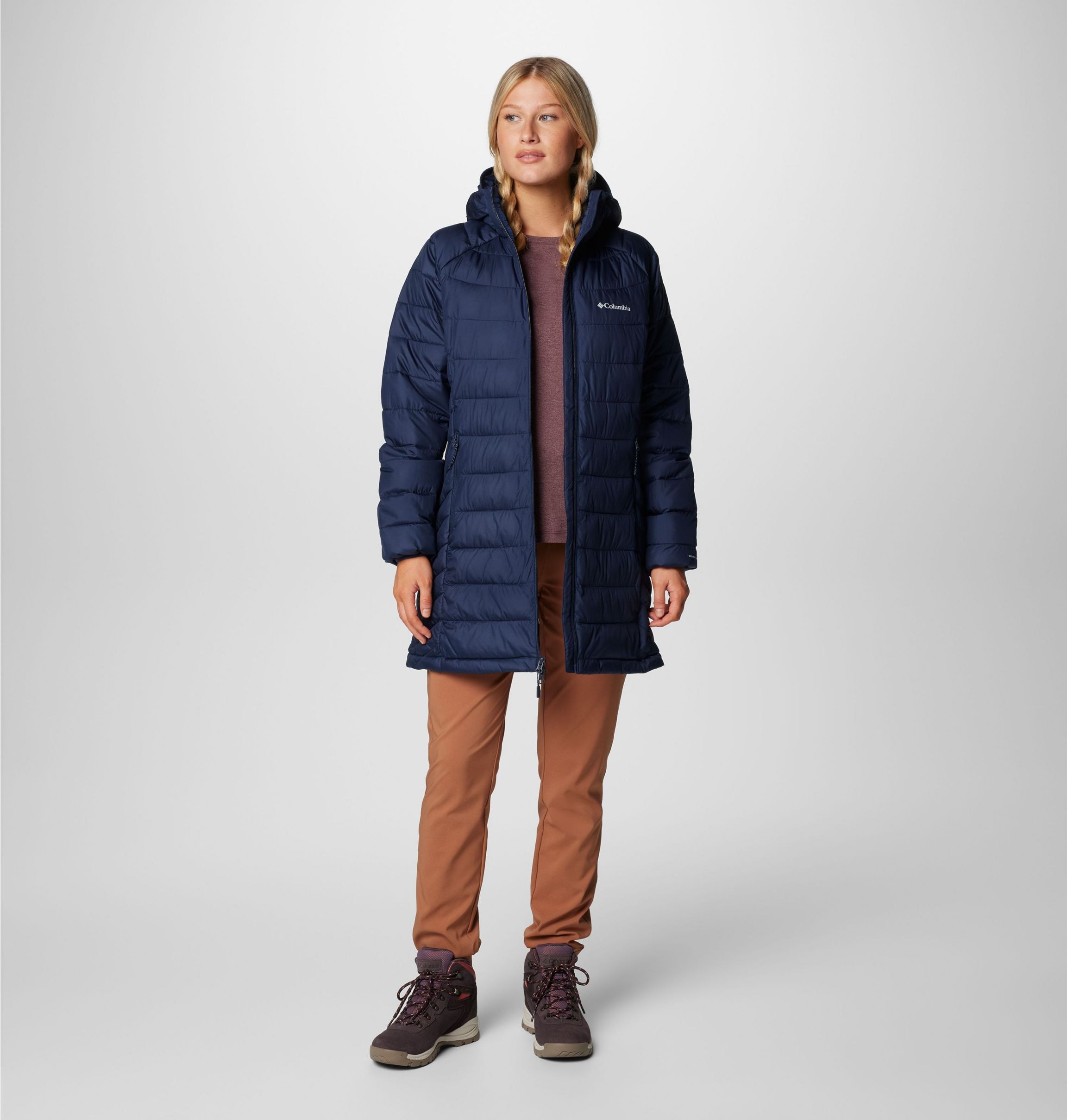 Columbia Steppmantel »POWDER LITE II MID JACKET«, (1 tlg.)