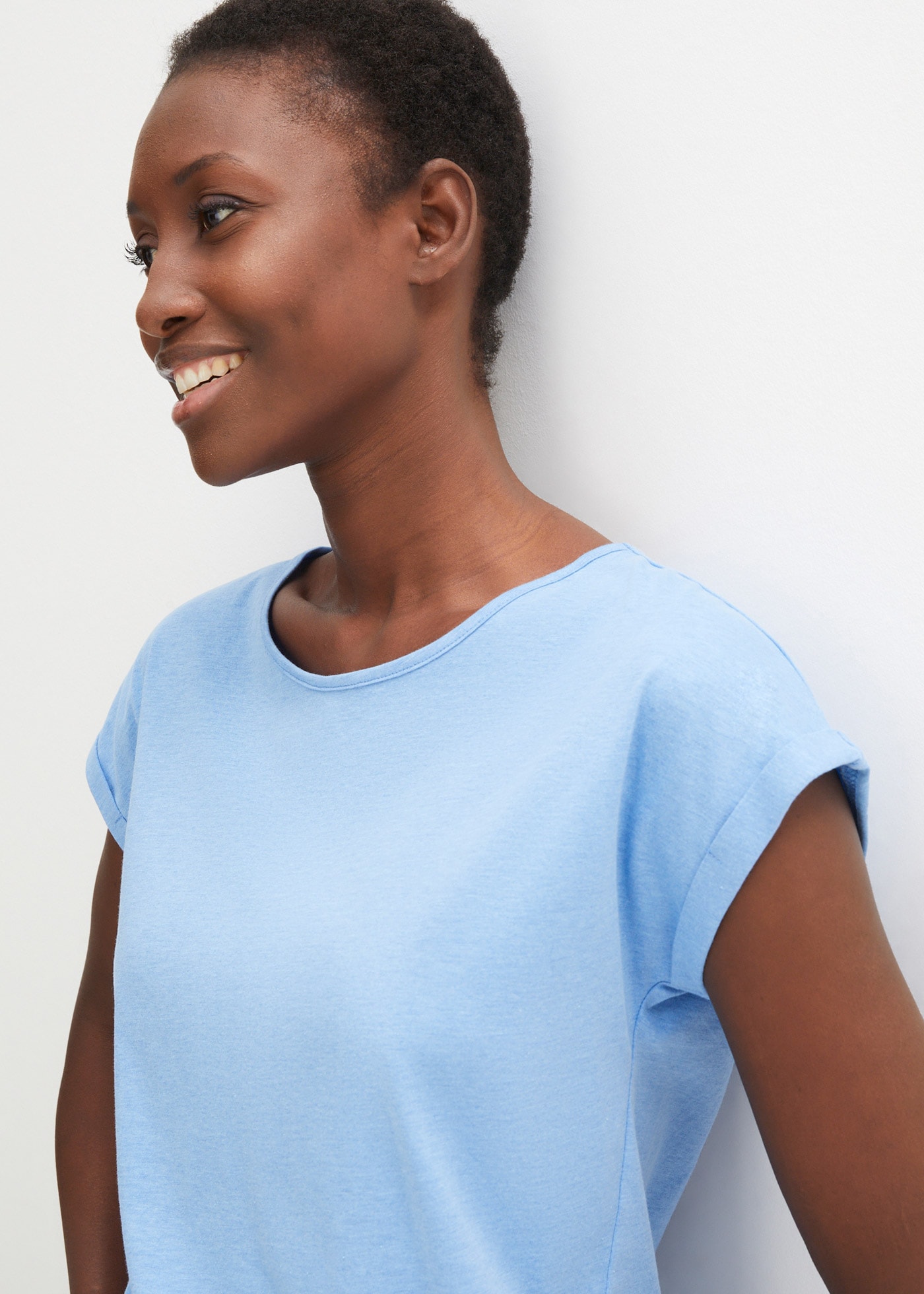 bonprix Tunikashirt Oversize-Passform, Kurzarm-Design, für Frühling und Sommer
