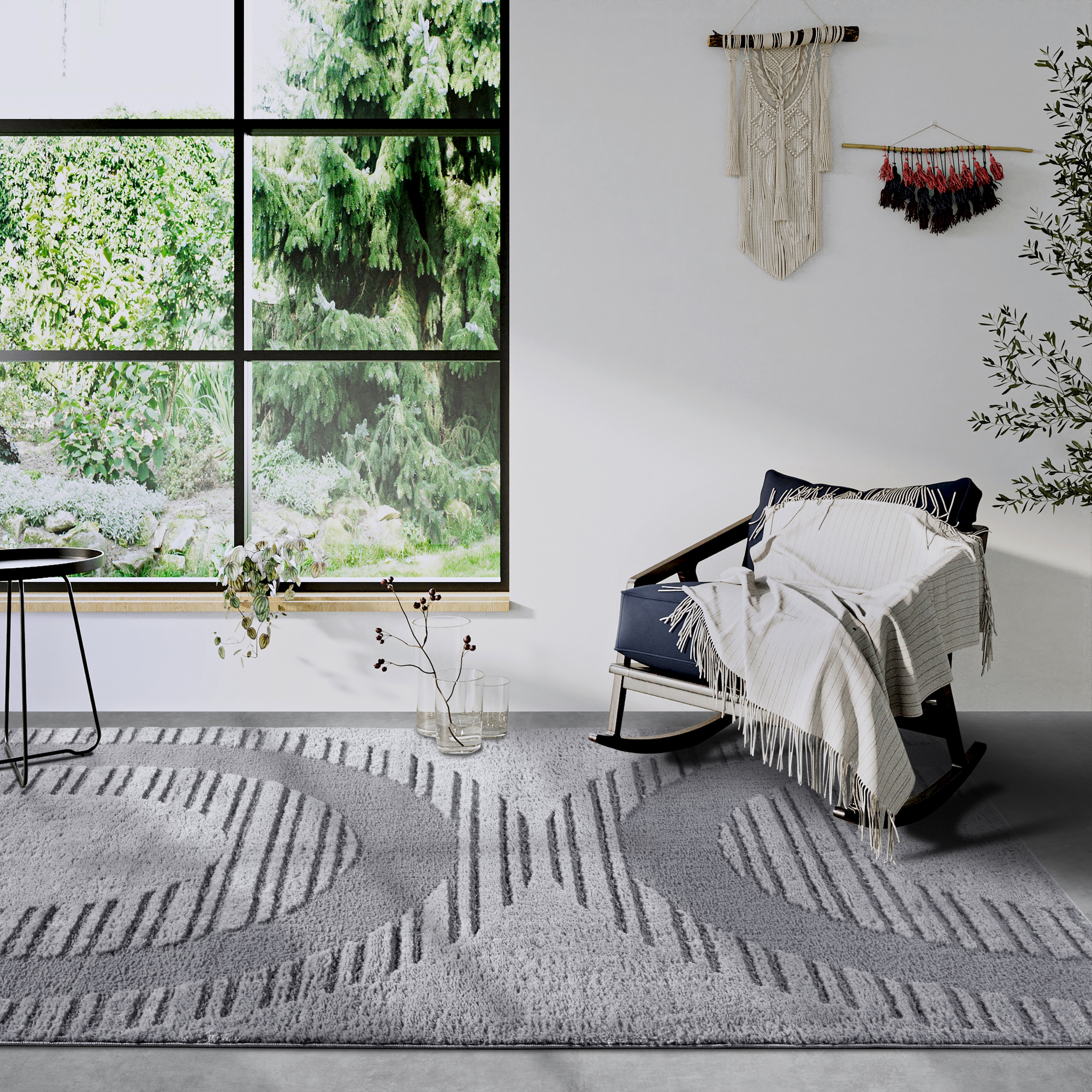 ELLE DECORATION Designteppich »Bartoux«, rechteckig, 18 mm Höhe, Hochflor, Shaggy, Läufer, weich, Langflor, modern, Hoch Tief Effekt