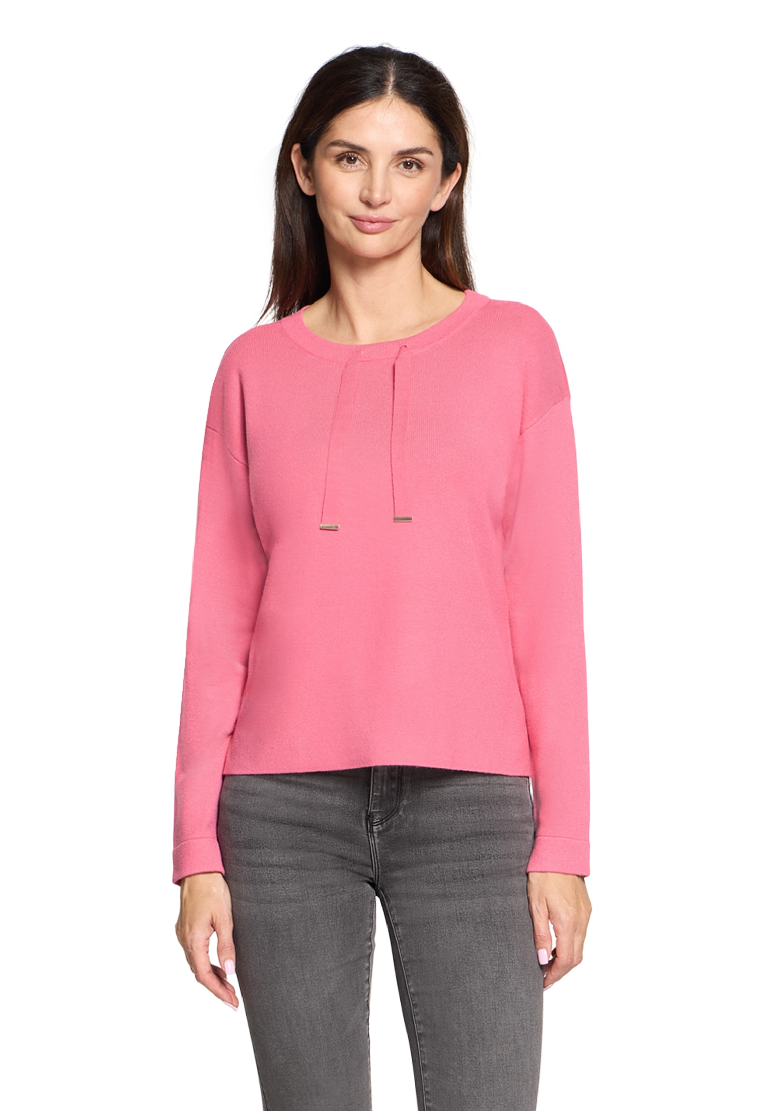 Betty Barclay Rundhalspullover »Feinstrickpullover mit Seitenschlitzen«