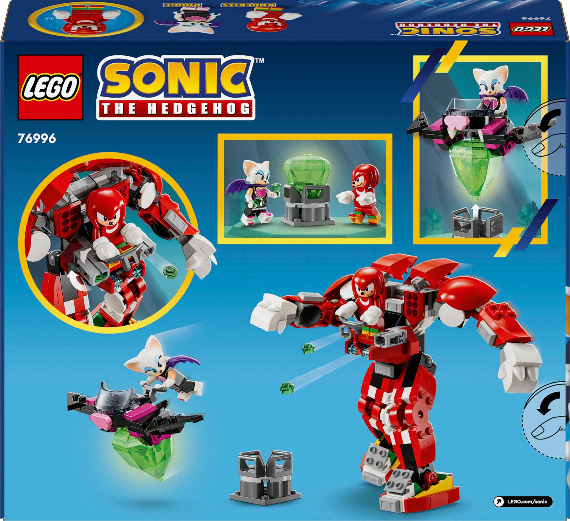 LEGO® Konstruktionsspielsteine »Knuckles' Wächter-Mech (76996), LEGO Sonic«, (276 St.), Made in Europe