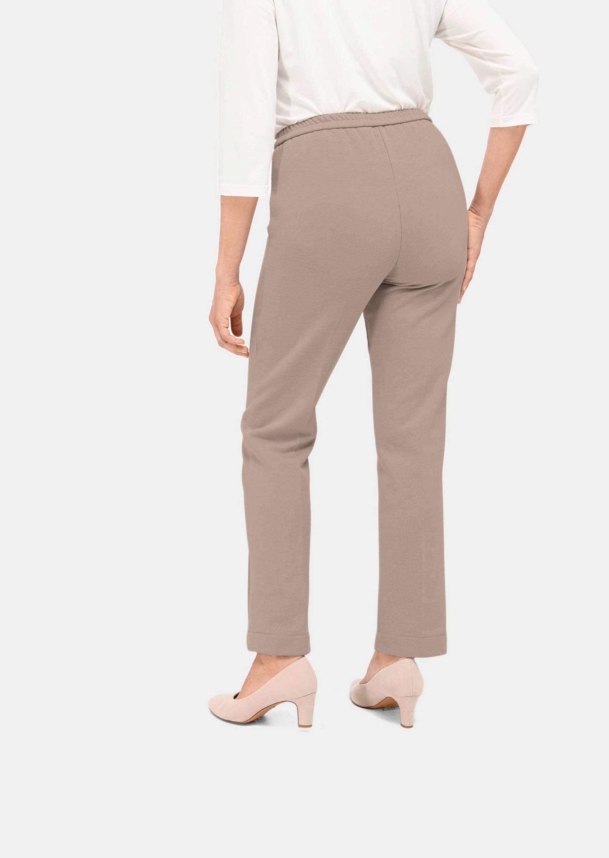 GOLDNER Schlupfhose »Wärmende Jerseyhose mit Schlupfbund«  Abgesteppte Biesen für eine gepflegte Optik