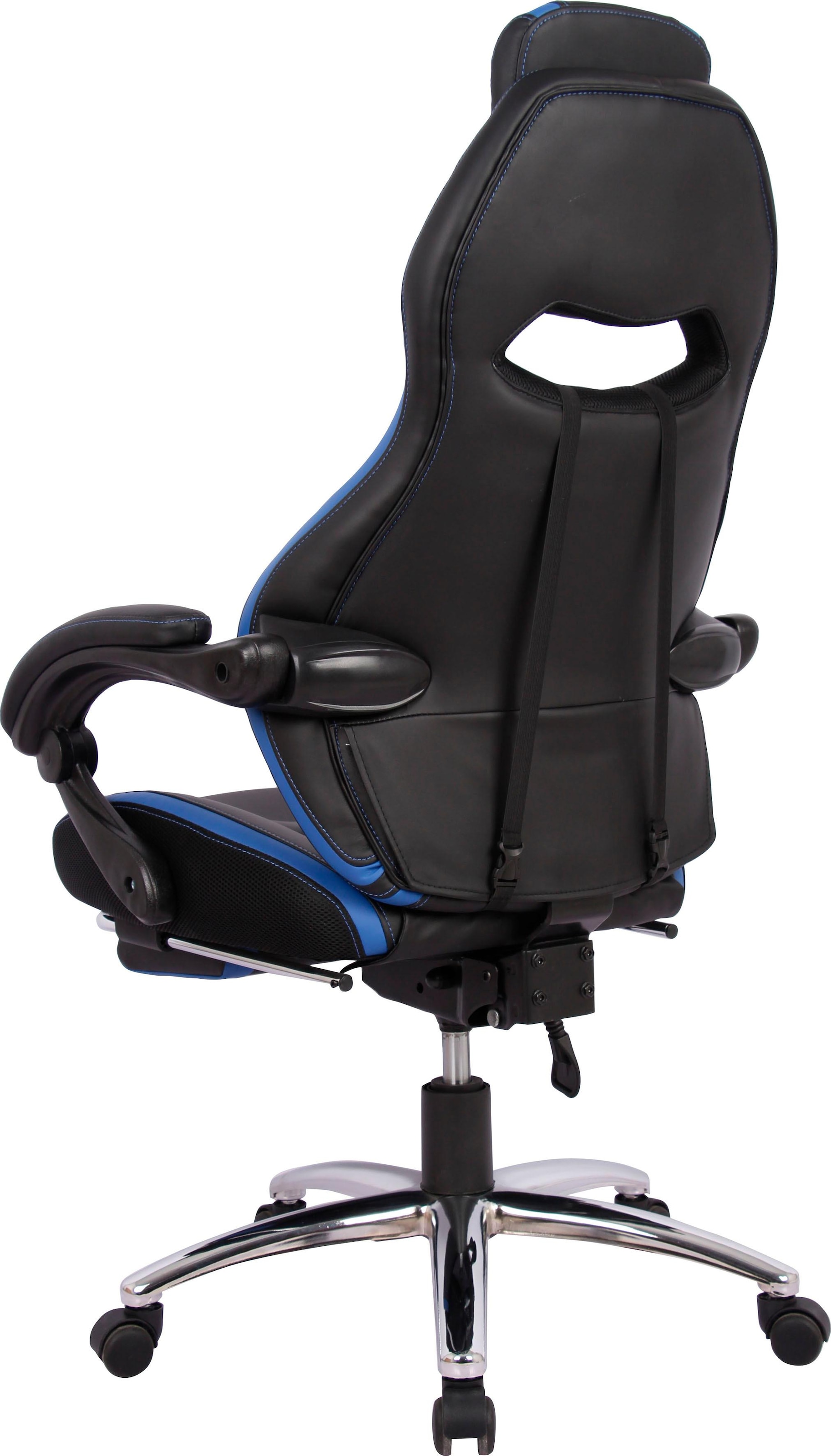 mit gepolstert ergonomischen vielen Gaming-Stuhl »Sprinta Jahre Chefsessel mit XXL Garantie 1, Fußstütze,«, ausziehbarer | 3 komfortabel Funktionen ➥ UNIVERSAL Kunstleder, INOSIGN