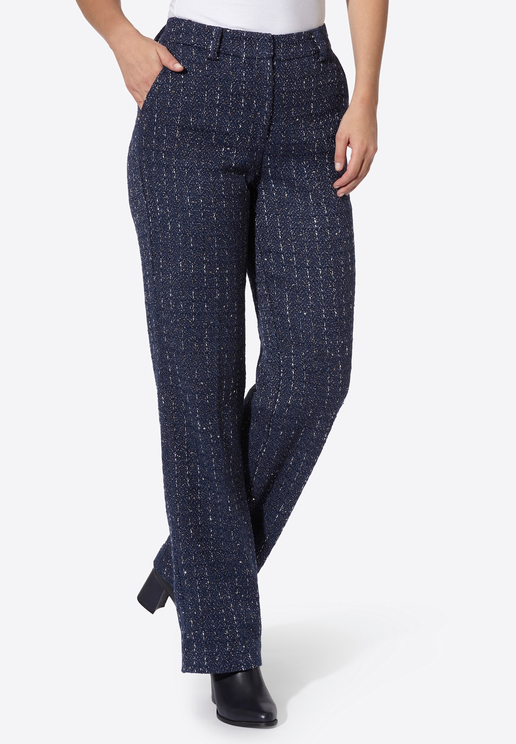 heine Palazzohose »Hose Hose mit Pailletten«
