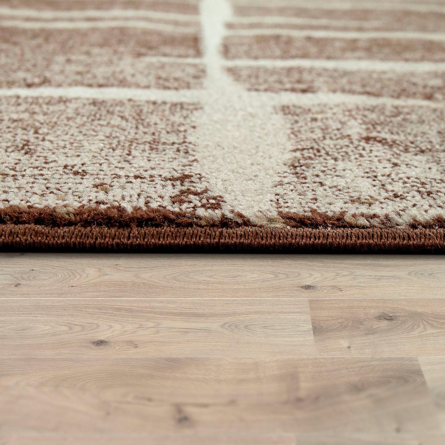 Paco Home Läufer »ECE 924«, rechteckig, 13 mm Höhe, Teppich-Läufer, Kurzflor, modernes Matrix Design