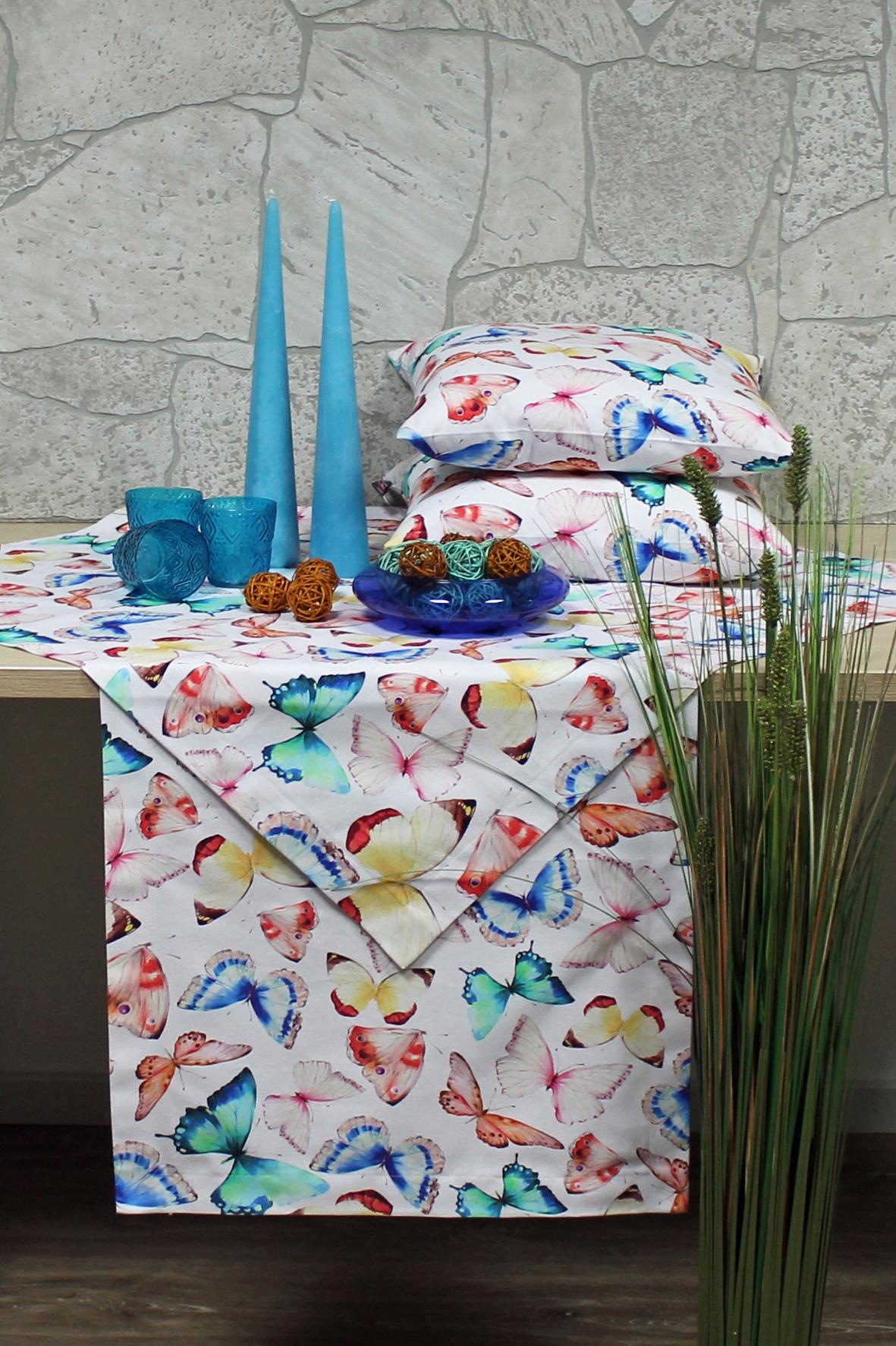 HOSSNER - HOMECOLLECTION Kissenhülle »32438 Farfalle«, (2 St.)