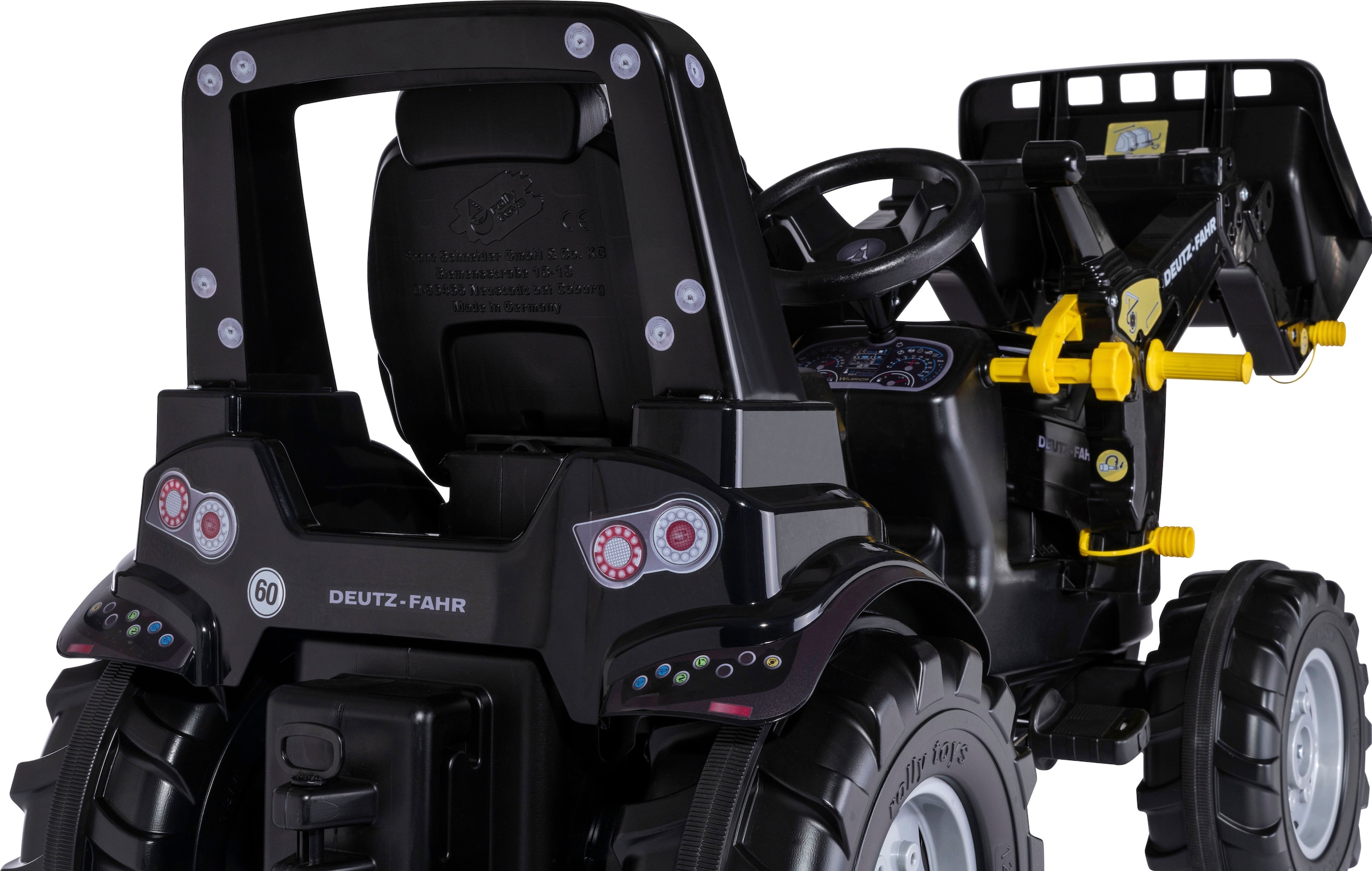 rolly toys® Trettraktor »rollyFarmtrac Premium II DF 8280 TTV Warrior«, mit Frontlader, BxTxH: 150x54x75 cm