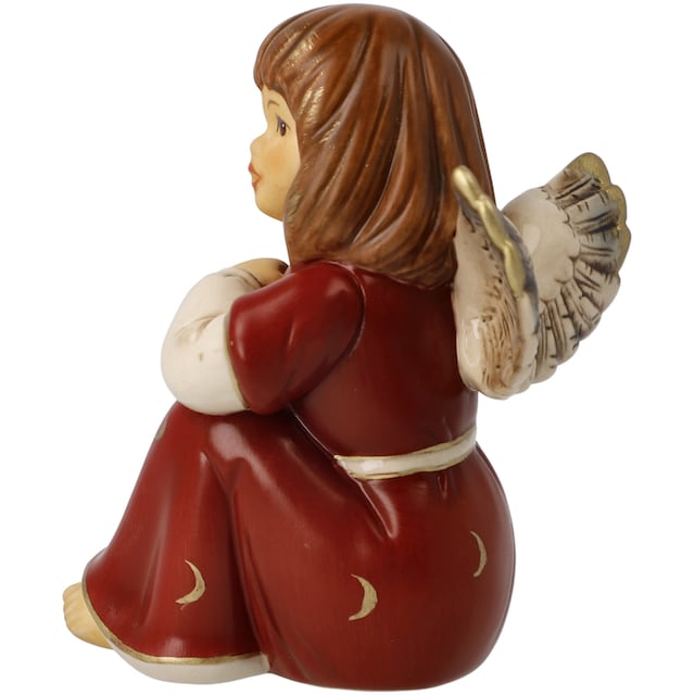 Goebel Engelfigur »Himmelsboten, Weihnachtsdeko rot«, Steingut, Engel -  Verträumtes Engelchen bequem kaufen