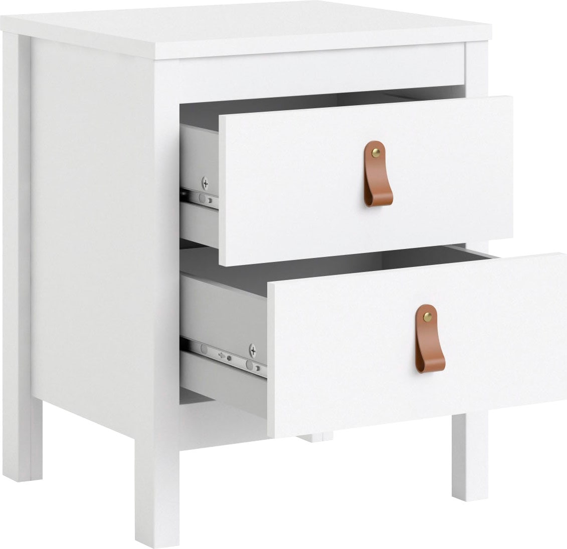 Home affaire Nachttisch »Nachtkommode, Nachtschrank, Beistelltisch«, mit 2 Schubladen, Breite 44 cm, Höhe 54 cm