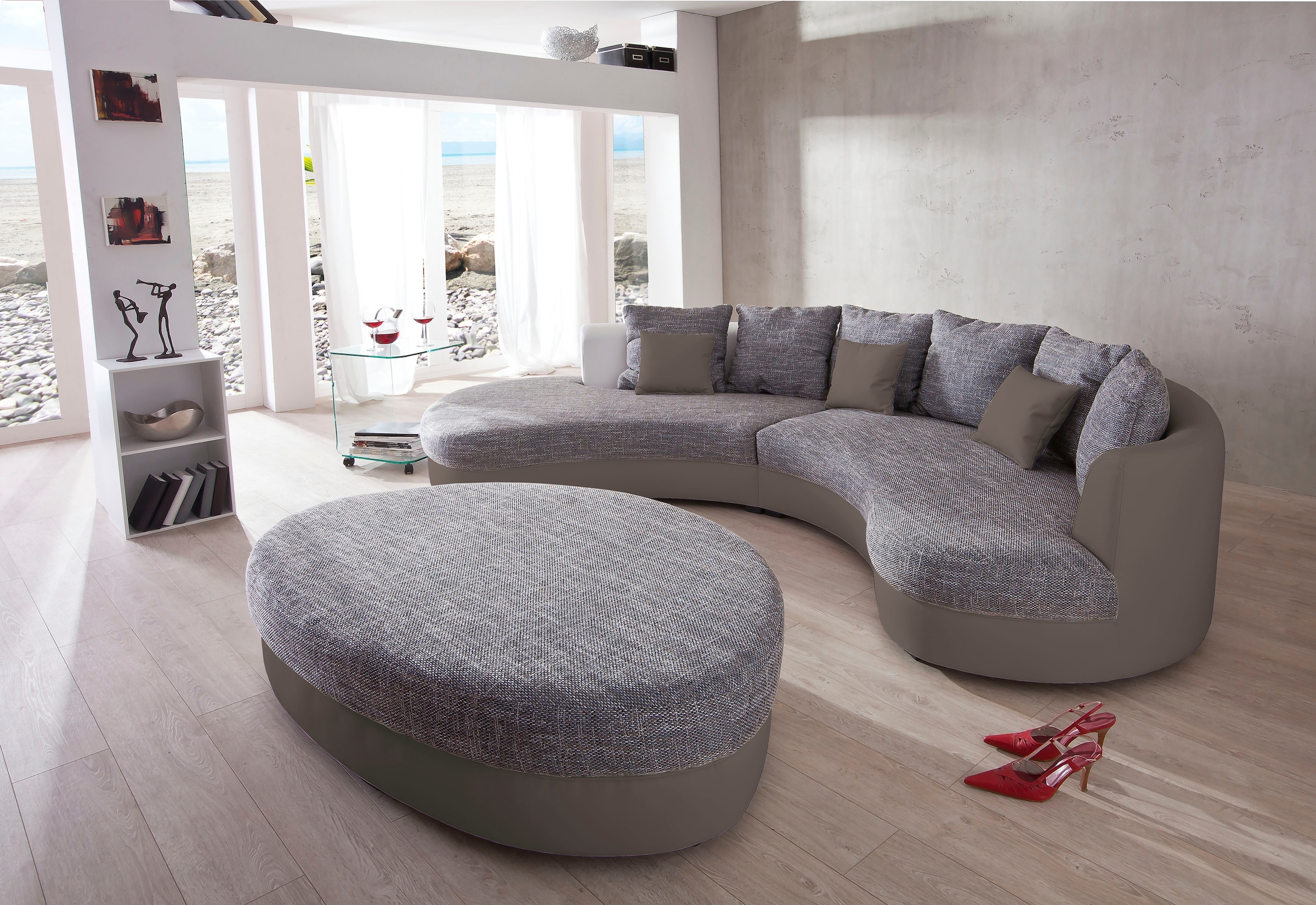 INOSIGN Ecksofa »Limoncello organische Formensprache, L-Form«, ergonomische Form