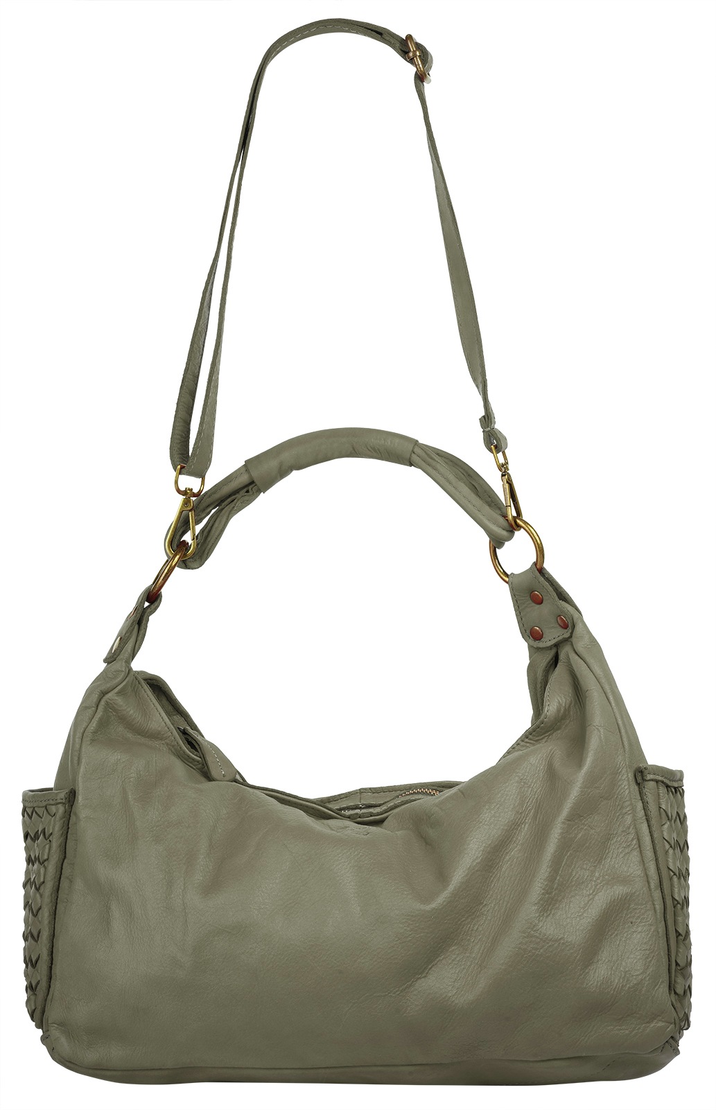 Samantha Look Henkeltasche, echt Leder, Made in Italy