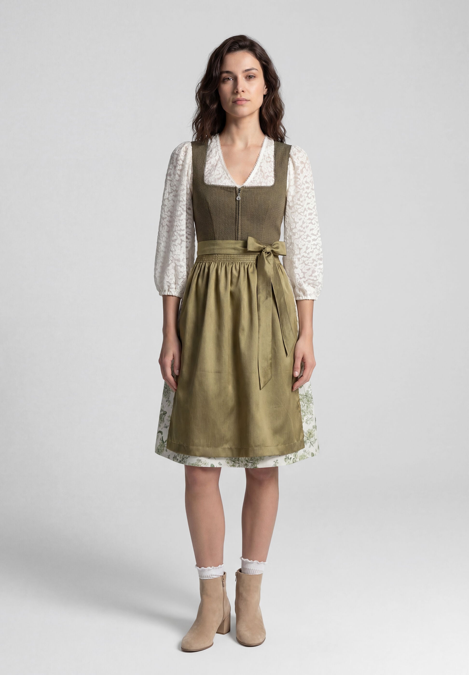 Spieth & Wensky Dirndl »Kirsche« mit dekorativer Schürze