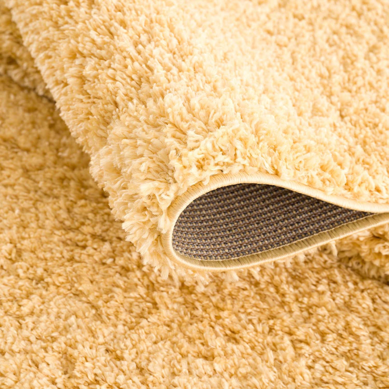Carpet City Hochflor-Teppich »Pulpy 100«, rechteckig, 30 mm Höhe, Läufer, weich, mit Fransen, uni, viele Größen, Wohnzimmer, Schafzimmer