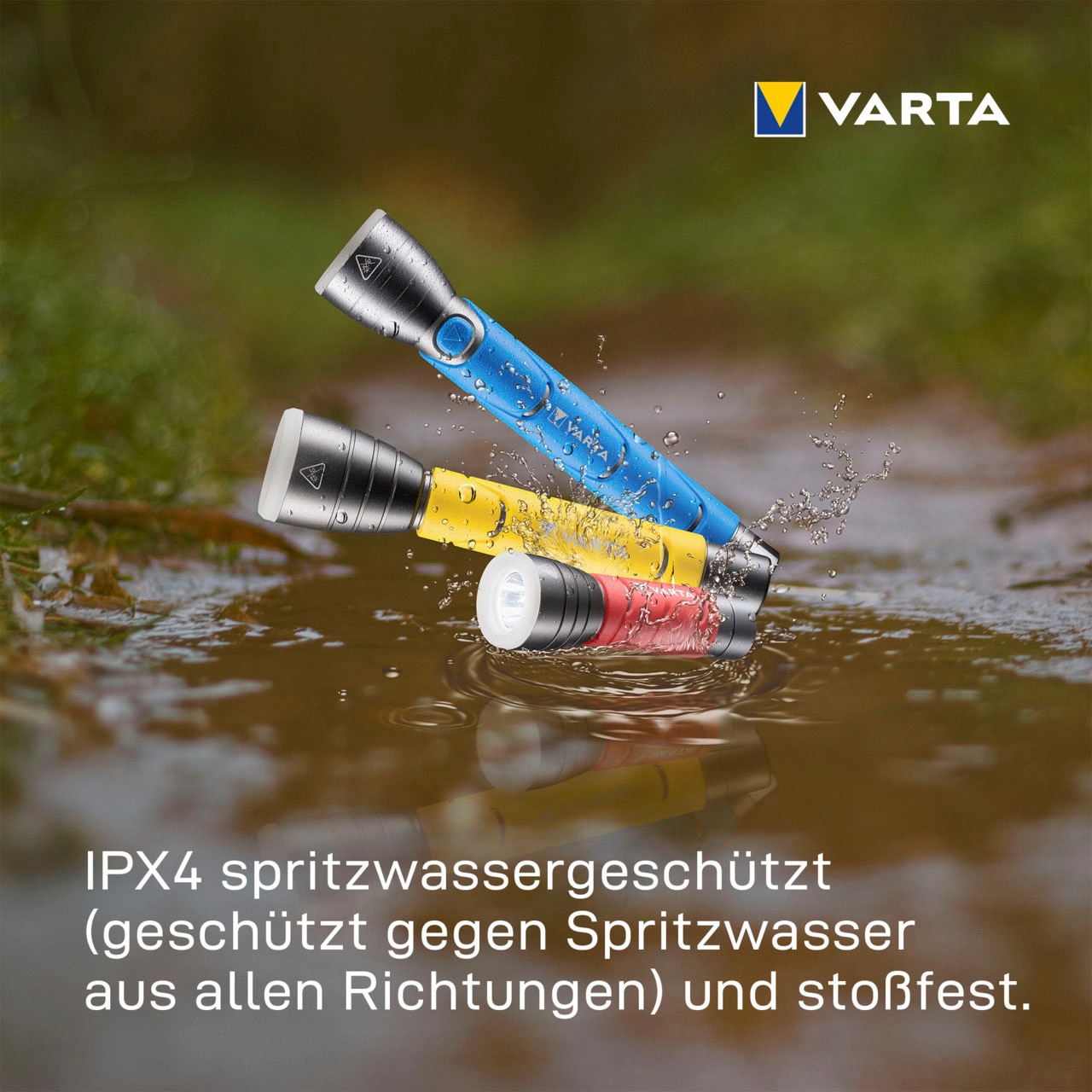 VARTA Taschenlampe »Outdoor Sports F20 Taschenlampe inkl. 2x LONGLIFE Power AA Batterien«