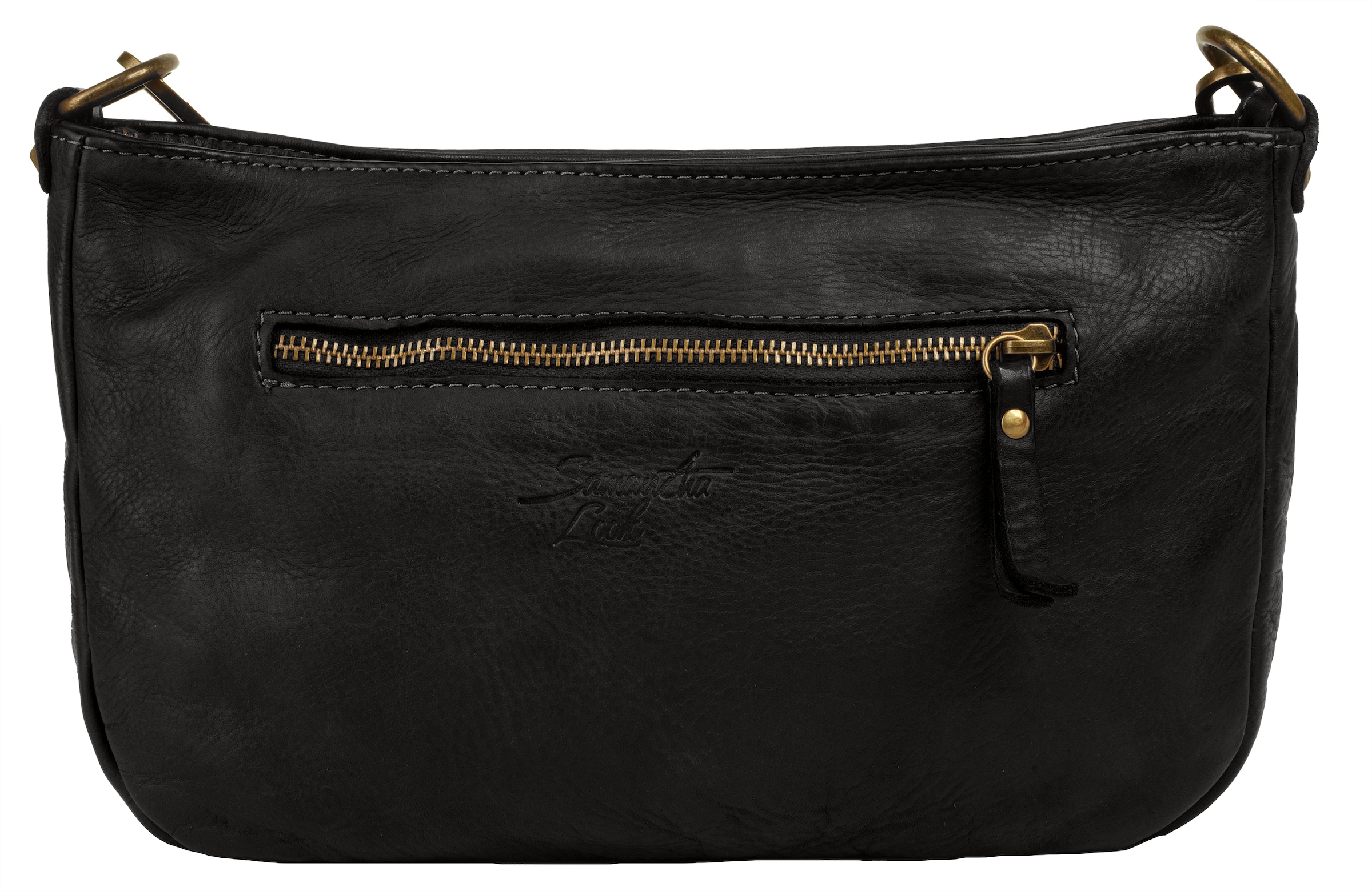 Samantha Look Umhängetasche echt Leder, Made in Italy
