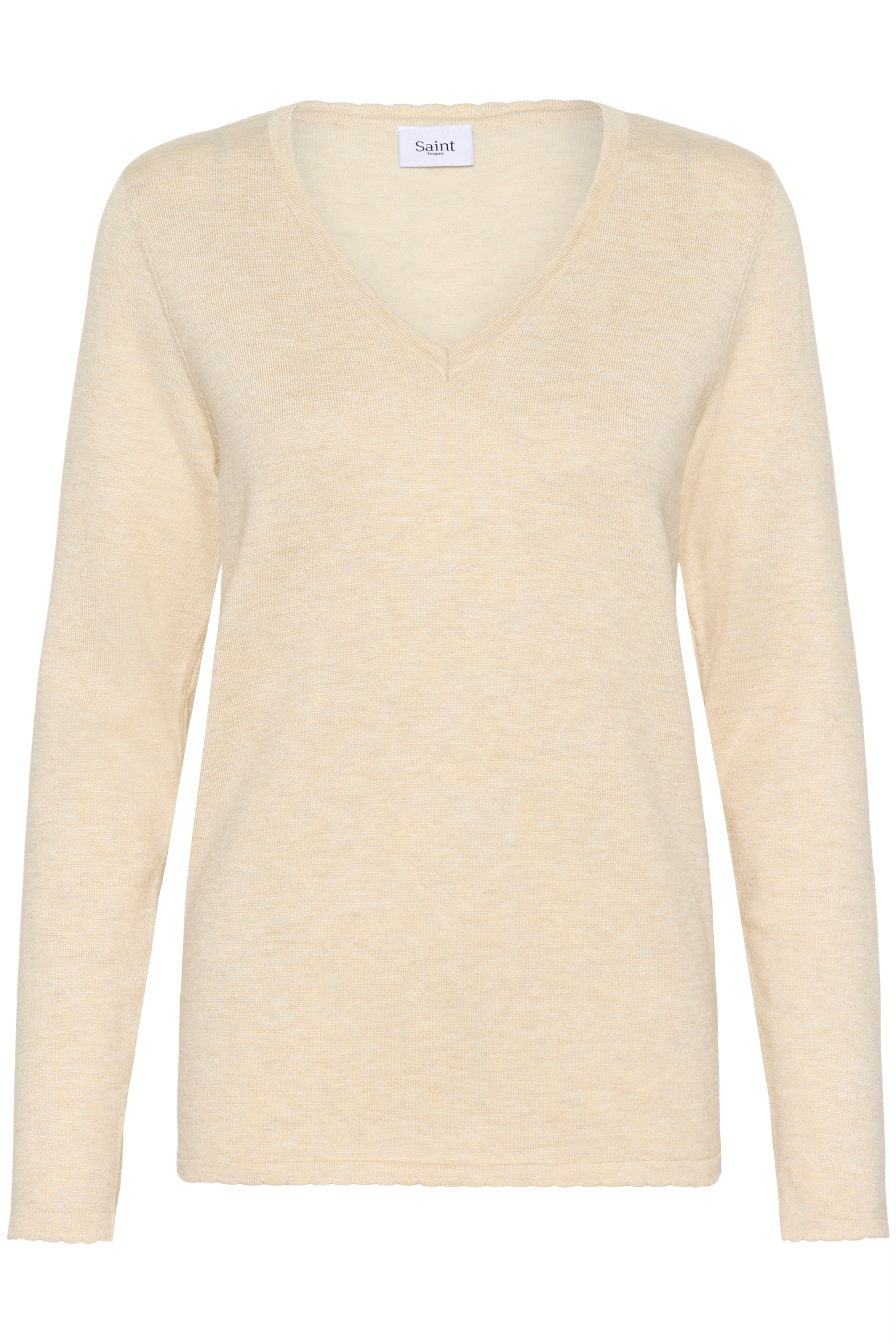 Saint Tropez Strickpullover »MilaSZ LS V-Neck Pullover« Regular fit, Viskosemischung