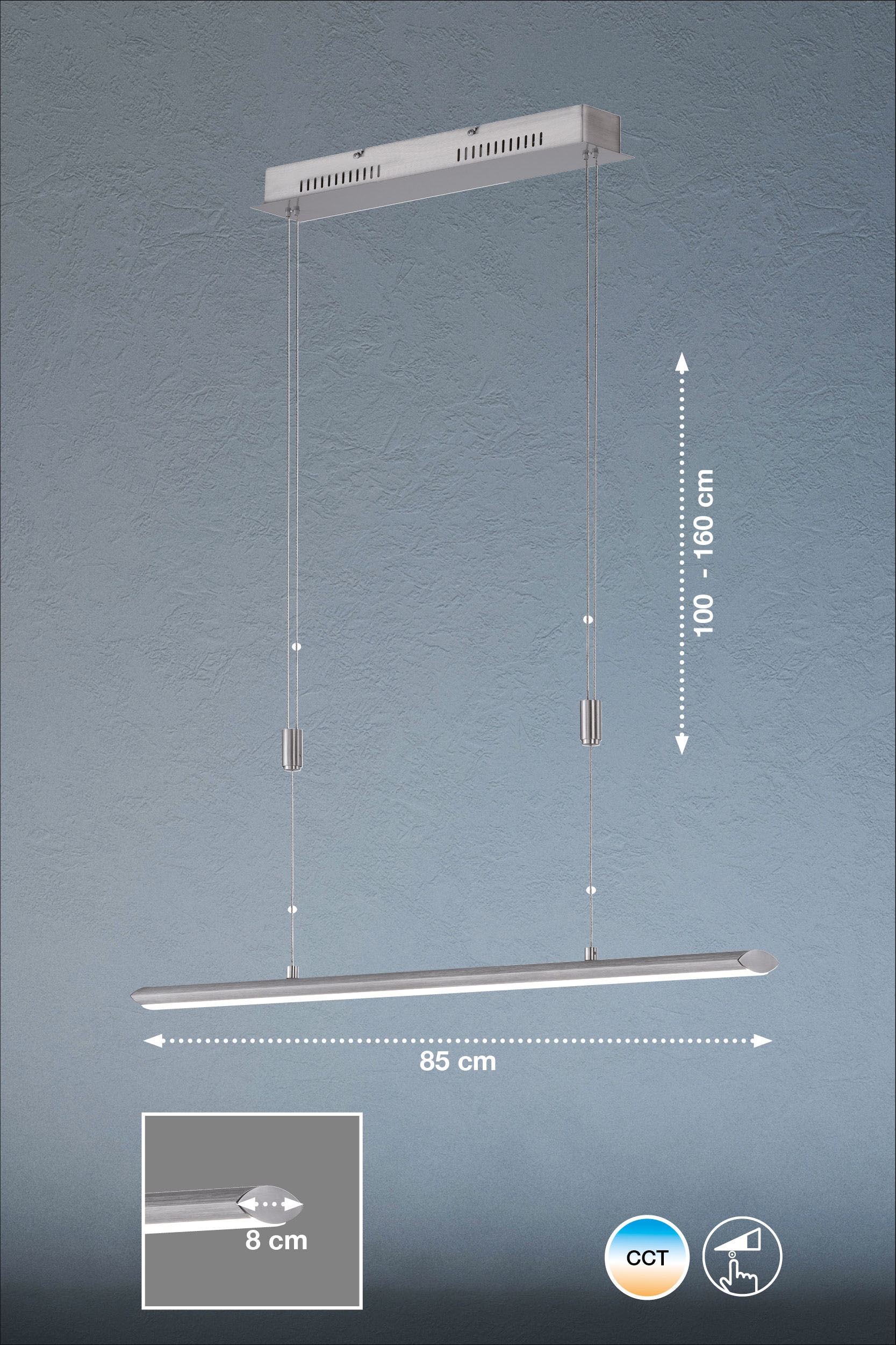 FISCHER & HONSEL LED Pendelleuchte »Beat TW«, 1 flammig, Leuchtmittel LED-Modul | LED fest integriert