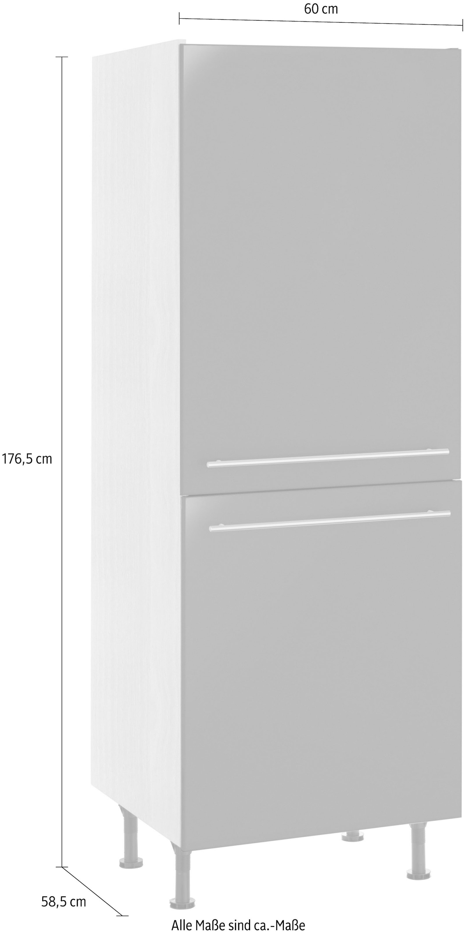 OPTIFIT Hochschrank »Bern«, kaufen höhenverstellbaren Rechnung Stellfüßen auf 60 mit 176 cm hoch, cm breit