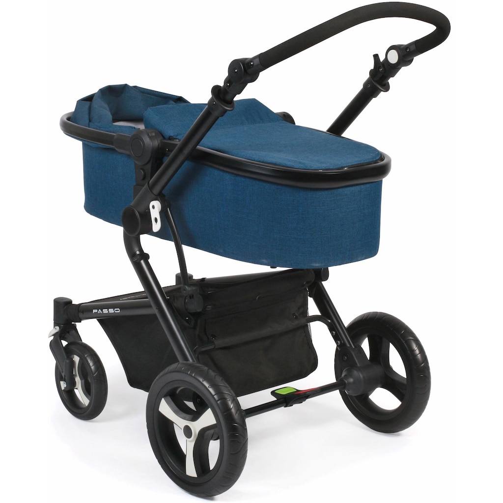 CHIC4BABY Kombi-Kinderwagen »Passo, navy«, 15 kg, ; Kinderwagen