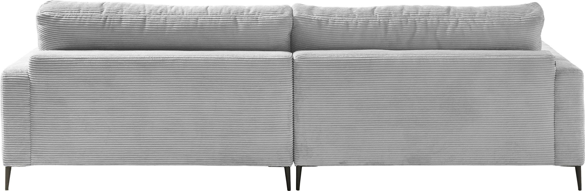 INOSIGN Ecksofa »Downtown, B/T/H: 272/190/84 cm L-Form«, weicher Sitzkomfort auch in Cord und Bouclé, incl. Zierkissen