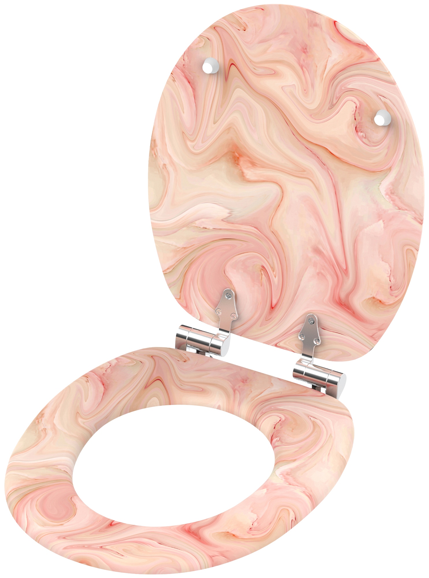 Sanilo WC-Sitz »Marmor Rosa«, mit Absenkautomatik, BxL: 37,7 x 42,0 - 47,0 cm