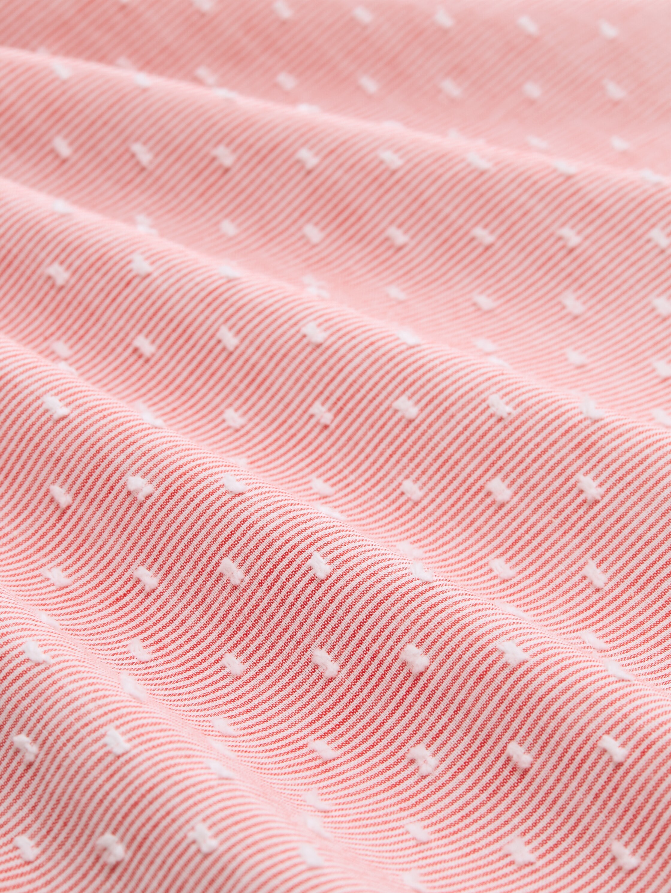 TOM TAILOR Druckbluse Sommer-Tunika mit feinen Streifen und Punkten