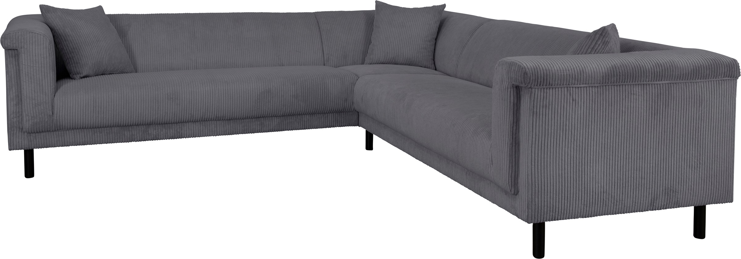INOSIGN Ecksofa »AGNIA L-Form  B/T/H: 244/244/71 cm«, incl. Zierkissen, gleichschenklig, auch in Cord