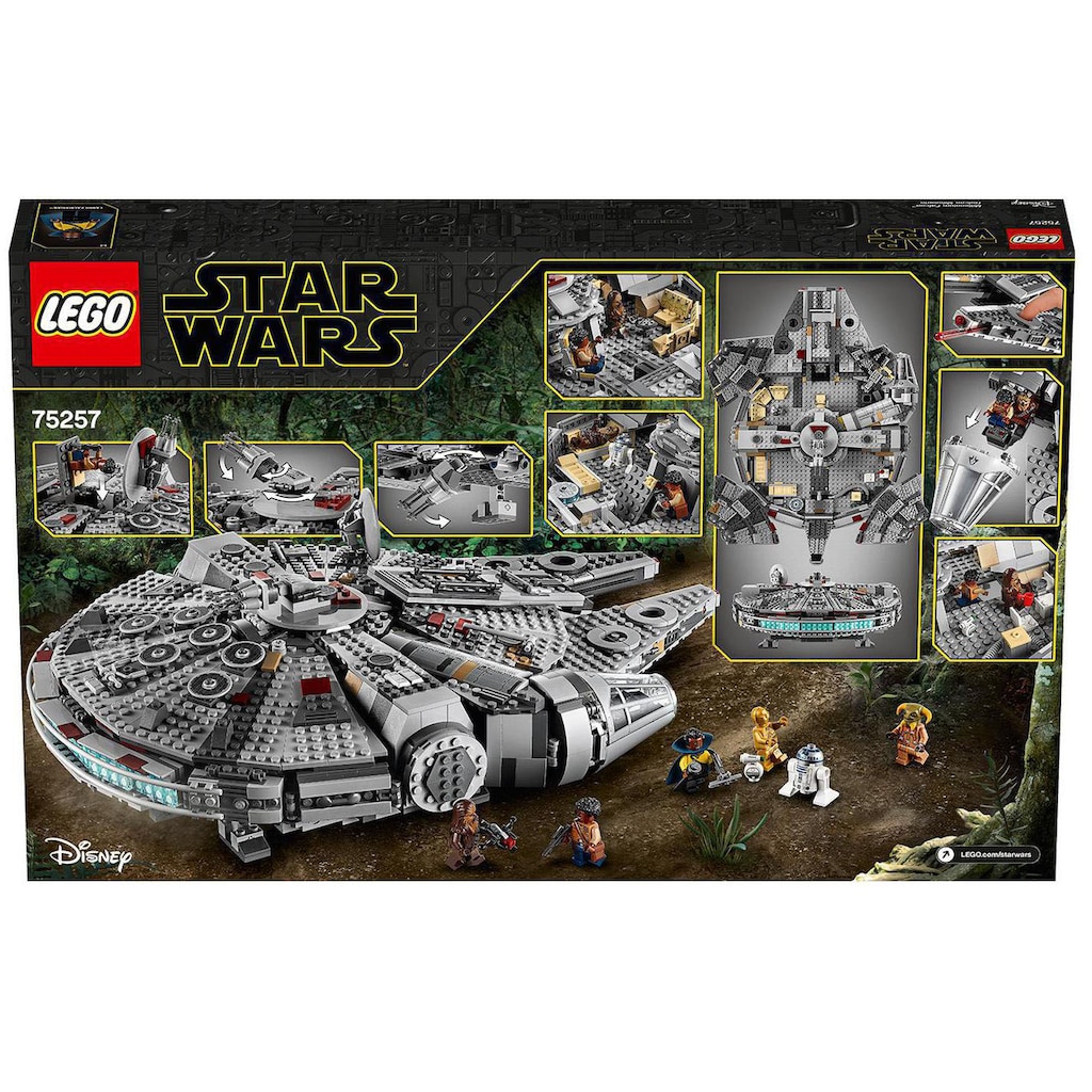 LEGO® Konstruktionsspielsteine »Millennium Falcon™ (75257), LEGO® Star Wars™«, (1353 St.)
