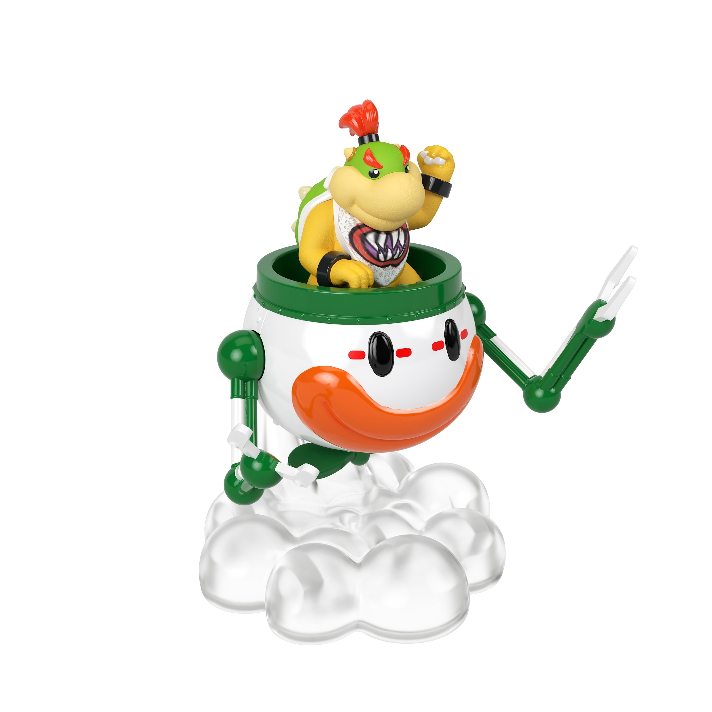 Hot Wheels Spielzeug-Motorrad »Super Mario, Mario auf seinem Motorrad und Bowser Jr. im Clown-Auto«