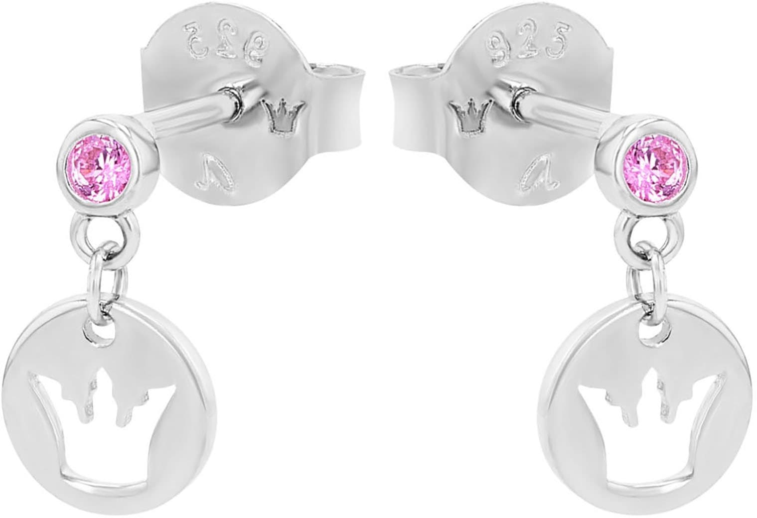 Prinzessin Lillifee Paar Ohrhänger »Krone-Motiv« mit Zirkonia (synth.)