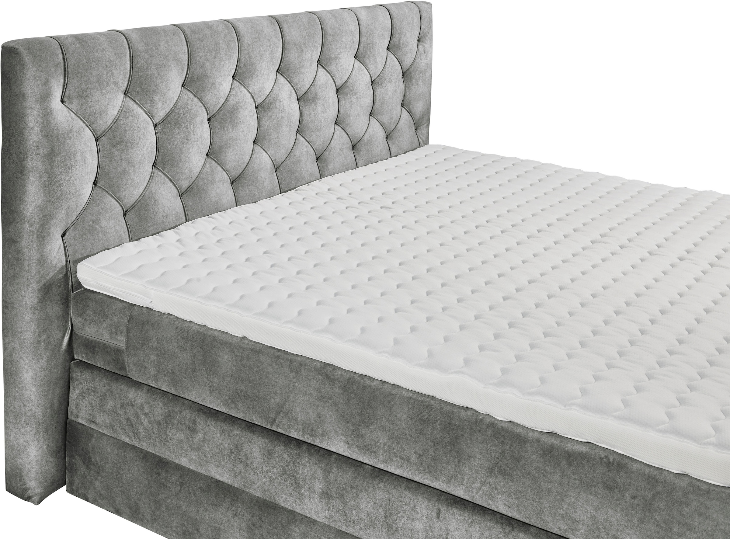 ED EXCITING DESIGN Boxspringbett »"Cashfield", OTTOs Choice! Topseller inkl. zwei Bettkästen & Topper«, erhältlich in den Größen 160x200cm und 180x200cm