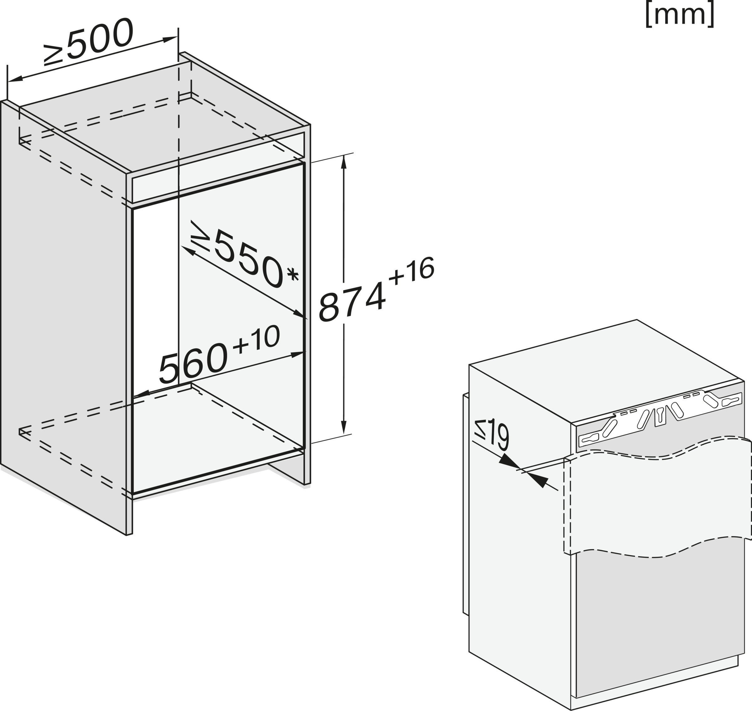 Miele Einbaugefrierschrank »FNS 7140 C«, 87,2 cm hoch, 55,9 cm breit