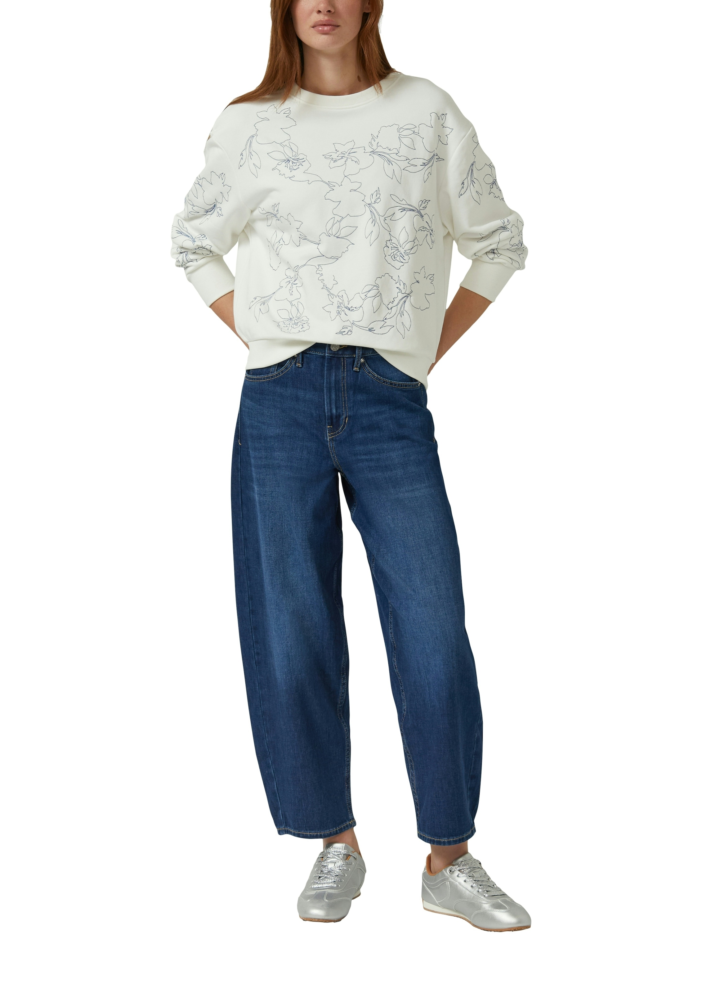 s.Oliver Sweater , mir floraler Stickerei

