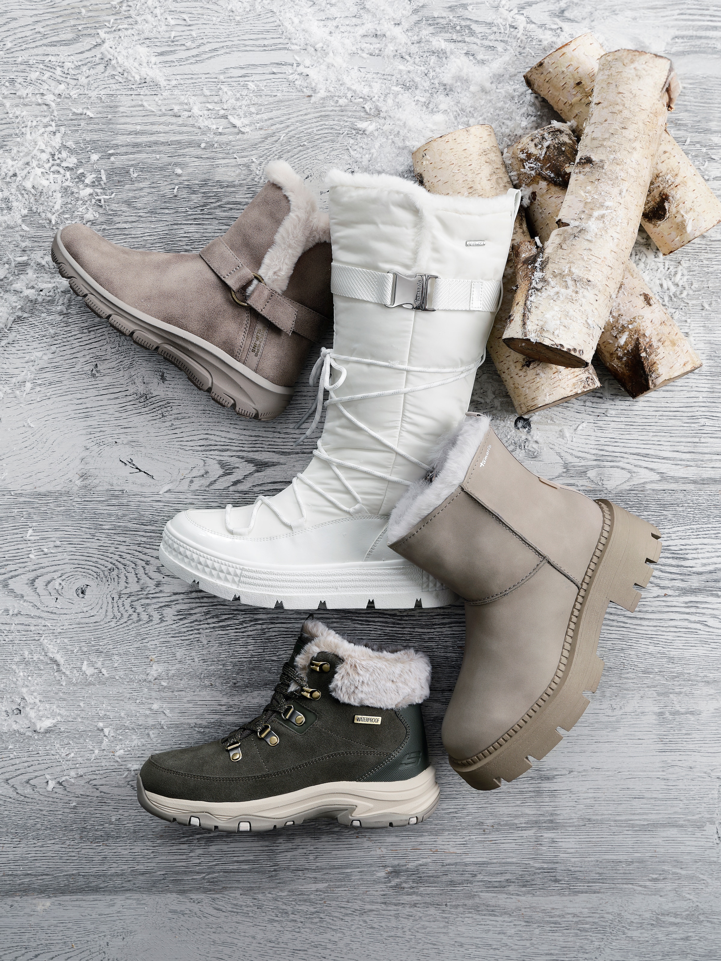 Tamaris Snowboots, Plateau, Winterstiefel, Schneestiefel in schmaler Form