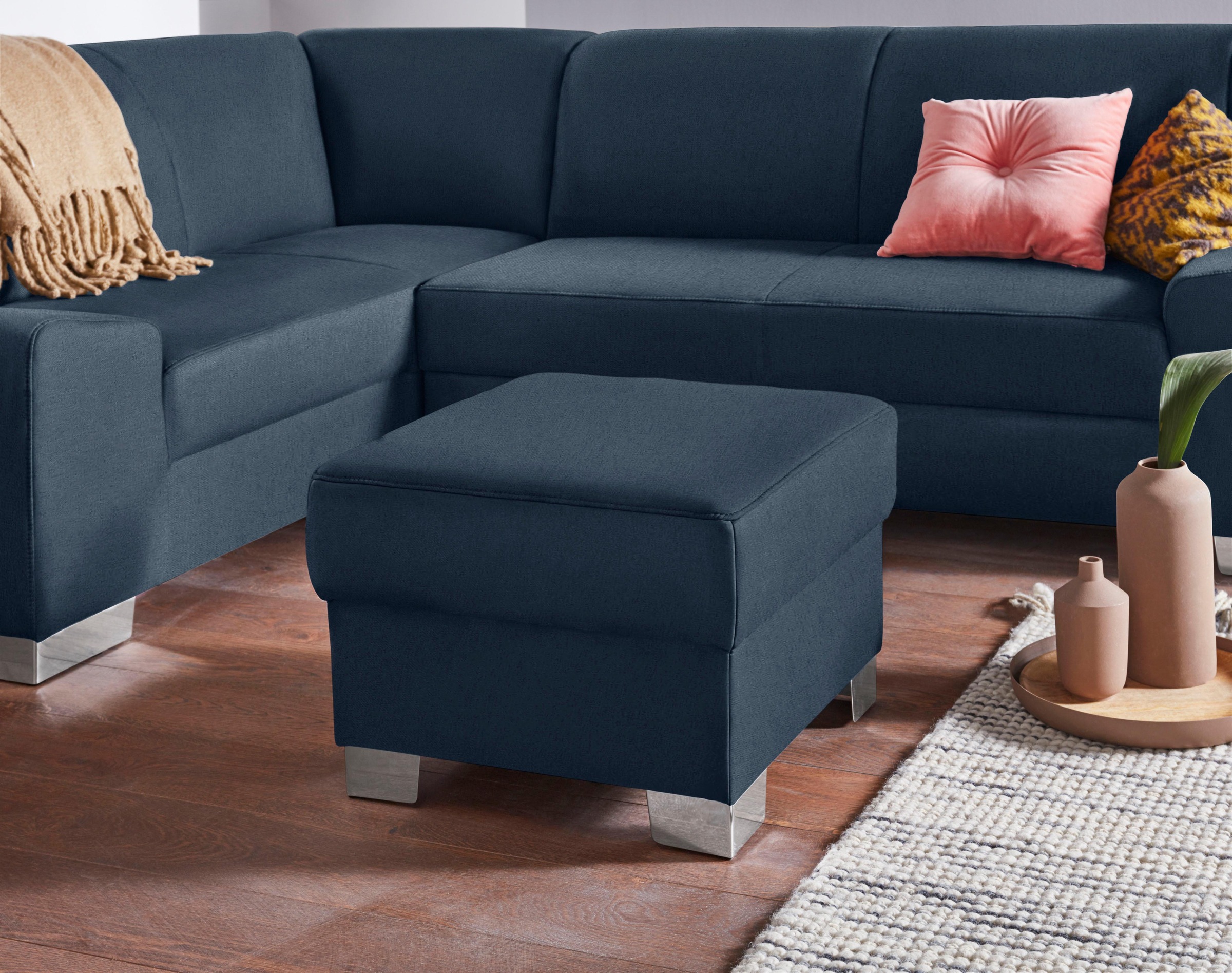 DOMO collection Hocker »Anzio«, wahlweise mit Federkern