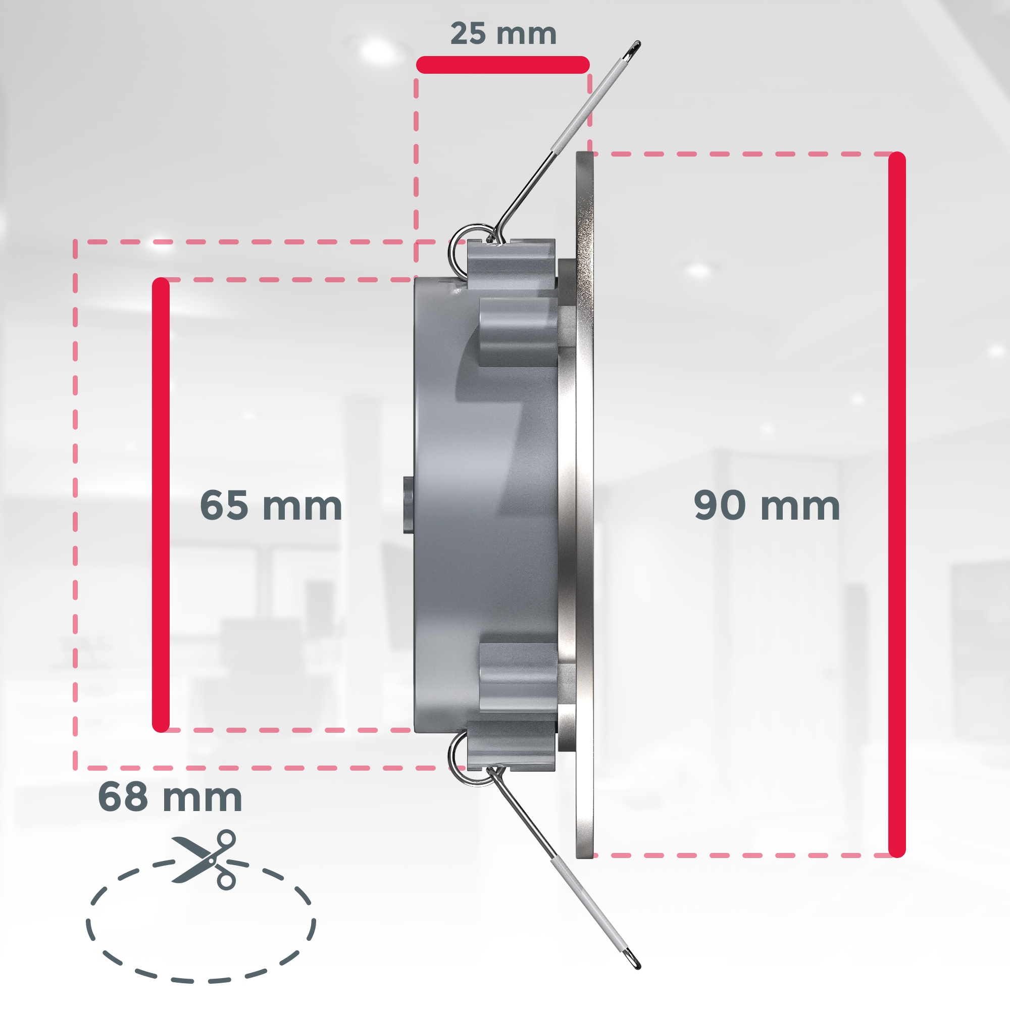 B.K.Licht LED Einbauleuchte, 3 flammig-flammig, Einbaustrahler, Spot,  dimmbar, Lampe, IP44, 5W, Strahler, 3er SET online kaufen | mit 3 Jahren  XXL Garantie