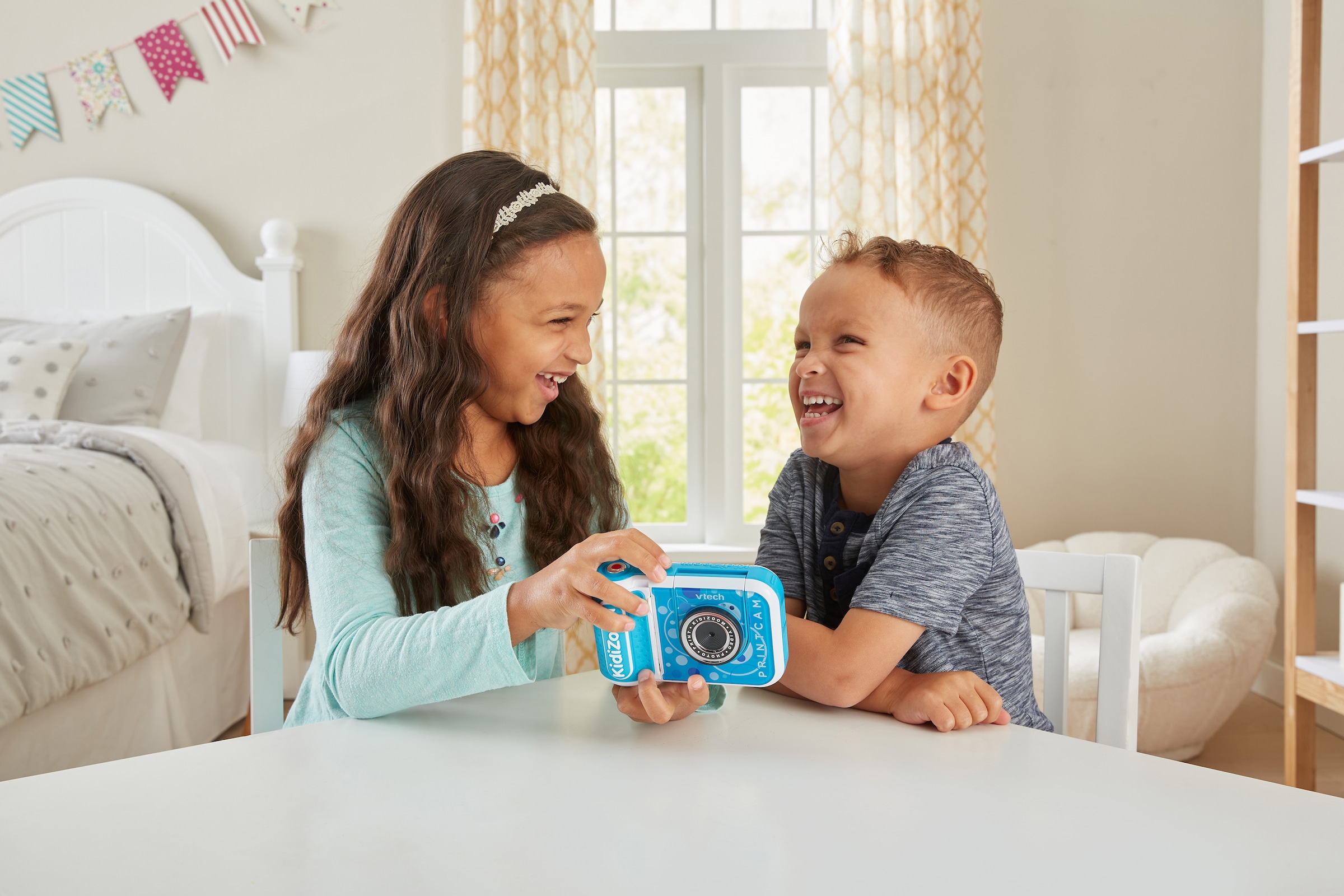 »KidiZoom 5 Print blau«, bei Thermodrucker eingebautem Vtech® Cam, mit MP, Kinderkamera