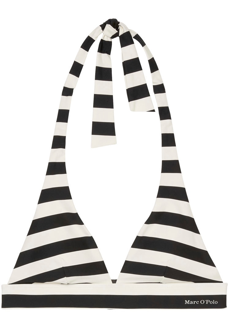 Marc O'Polo Triangel-Bikini-Top »Classic Stripes«, mit Logoschriftzug