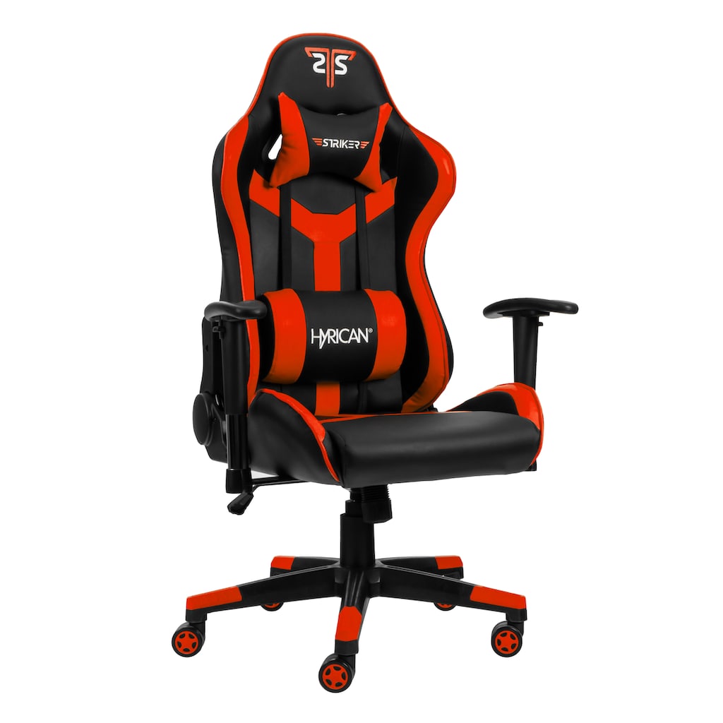Hyrican Gaming-Stuhl »"Striker Copilot" schwarz/rot, Kunstleder, 2D-Armlehnen, ergonomischer Gamingstuhl, Bürostuhl, Schreibtischstuhl, geeignet für Jugendliche und Erwachsene«