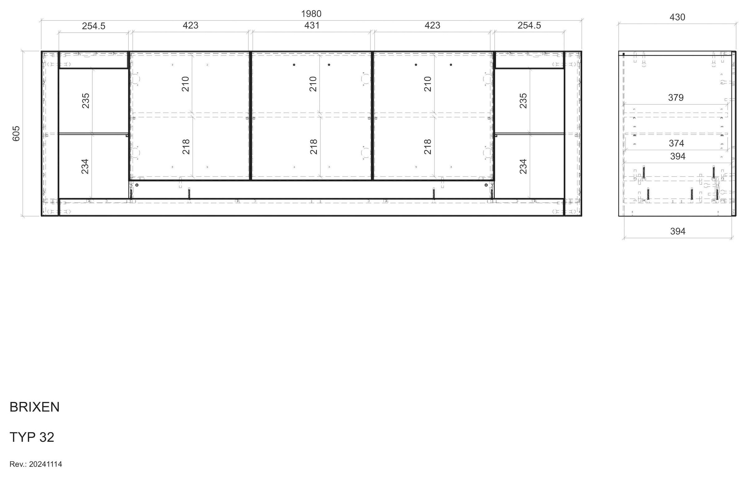Home affaire Lowboard »Brixen, moderner TV-Schrank, Kommode in Eiche Evoke Dekor mit Weiß« Metallgriffe, ausreichend Stauraum, vielseitig einsetzbar