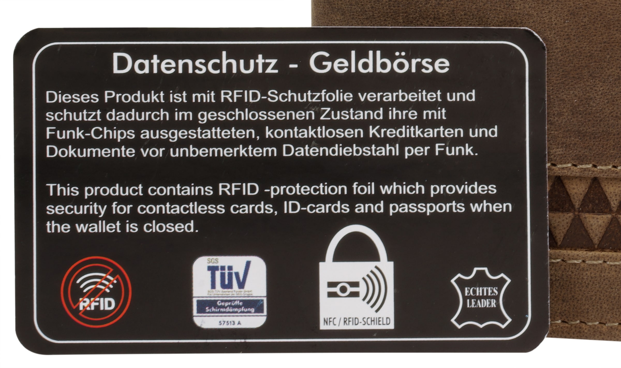 Bruno Banani Geldbörse echt Leder