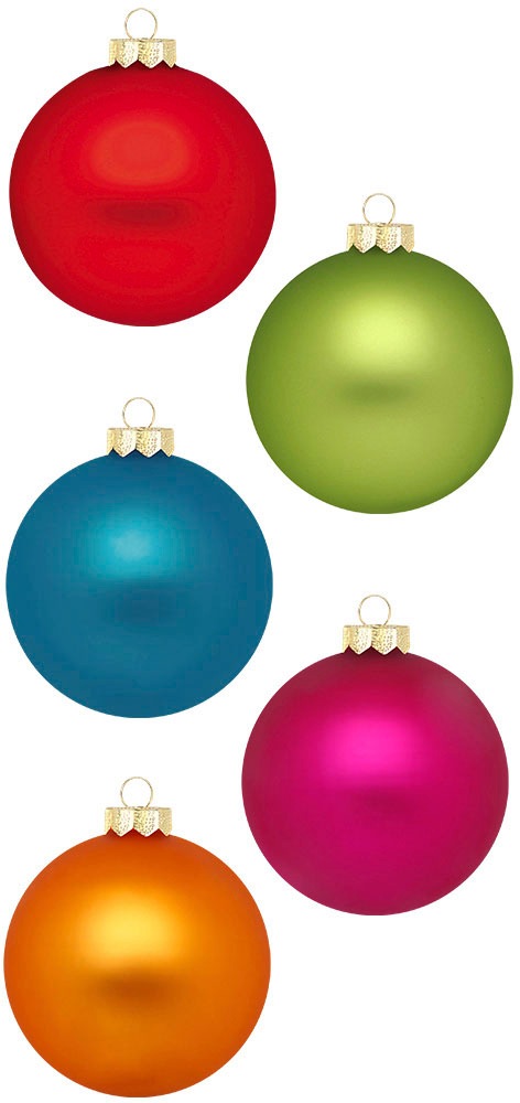 MAGIC by Inge Weihnachtsbaumkugel »Mille Flori, Weihnachtsdeko, Christbaumschmuck«, (Set, 46 St.), Christbaumkugeln aus Glas, 45 Kugeln Ø ca. 4-6 cm, inkl. Spitze 28 cm