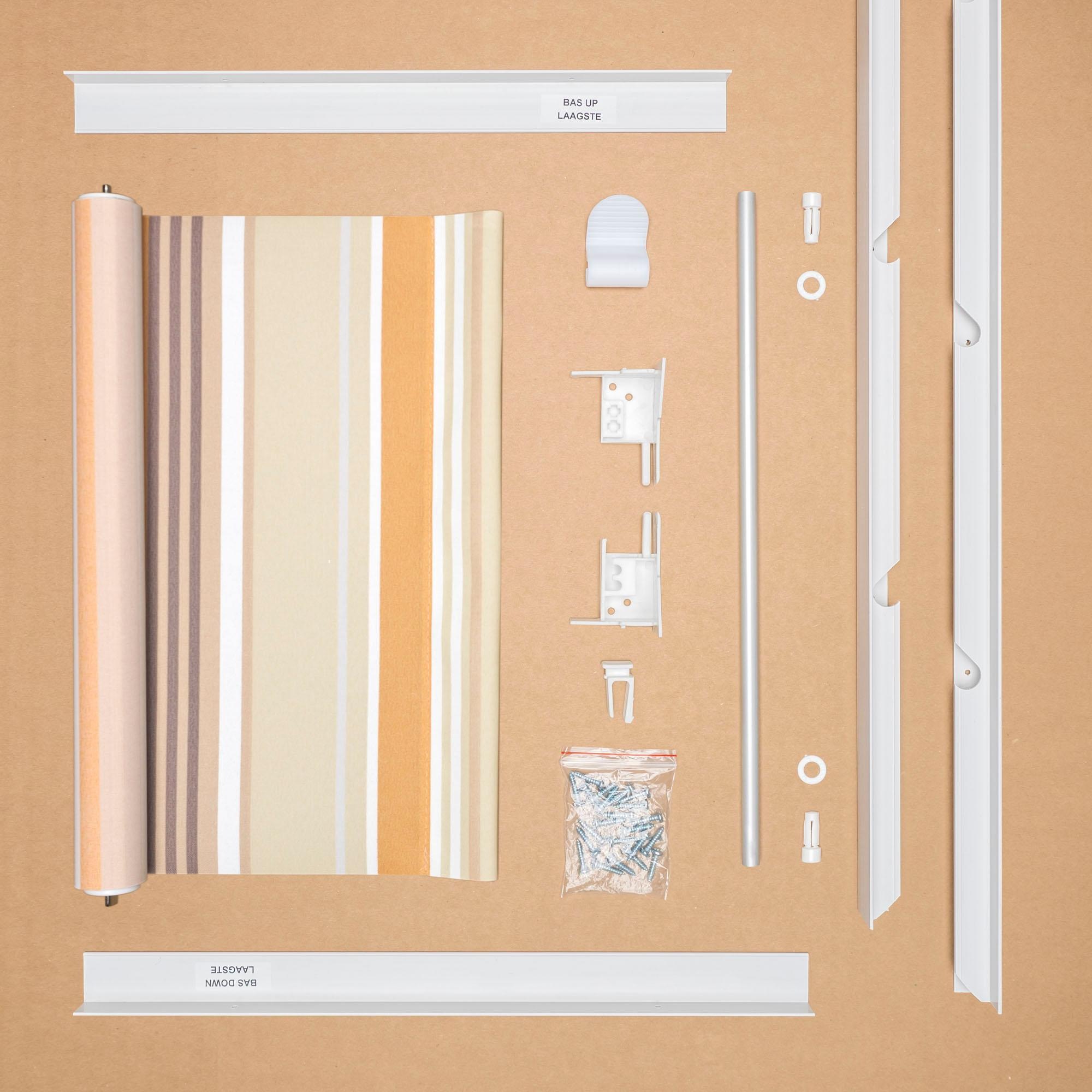 Liedeco Dachfensterrollo »Dekor«, Lichtschutz, in Führungsschienen, Dachfensterrollo Dekor