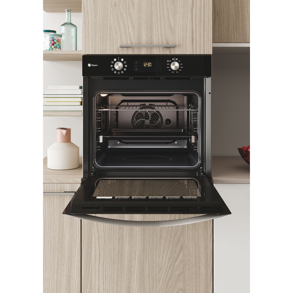 Privileg Backofen-Set »BAKO Turn&Go Steam 500«, PBWK3 JH8S BLG, mit Backauszug, Hydrolyse