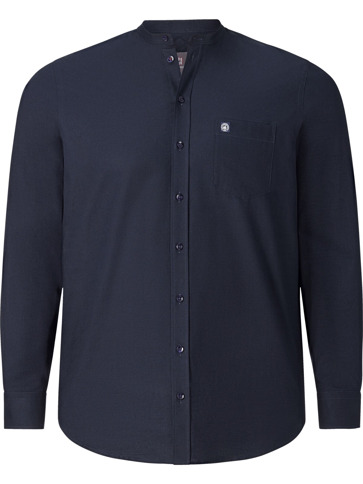 Jan Vanderstorm Langarmhemd »Stehkragenhemd KALLU«