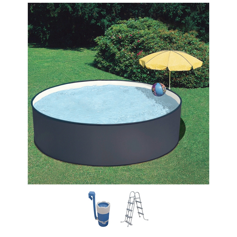 SUMMER FUN Rundpool "SKIMMY II" mit Sicherheitsleiter und Kartuschenfilteranlage