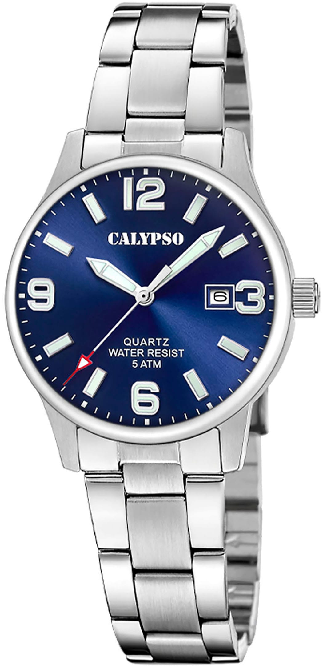 CALYPSO WATCHES Quarzuhr »Basic«, Armbanduhr, Damenuhr, Edelstahlarmband, analog, Tag