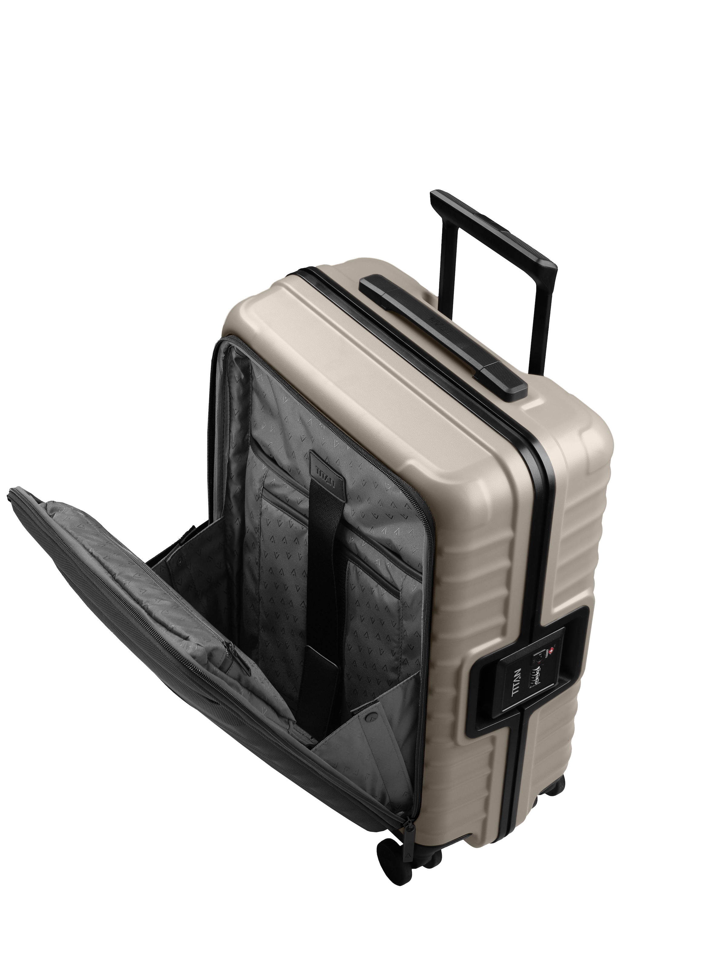 TITAN - Made in Germany »OVERSEAS S23 Business Handgepäcktrolley« 42 l 4 Rollen 17"-Laptopfach, flexible Vortasche und TSA-Schlösser
