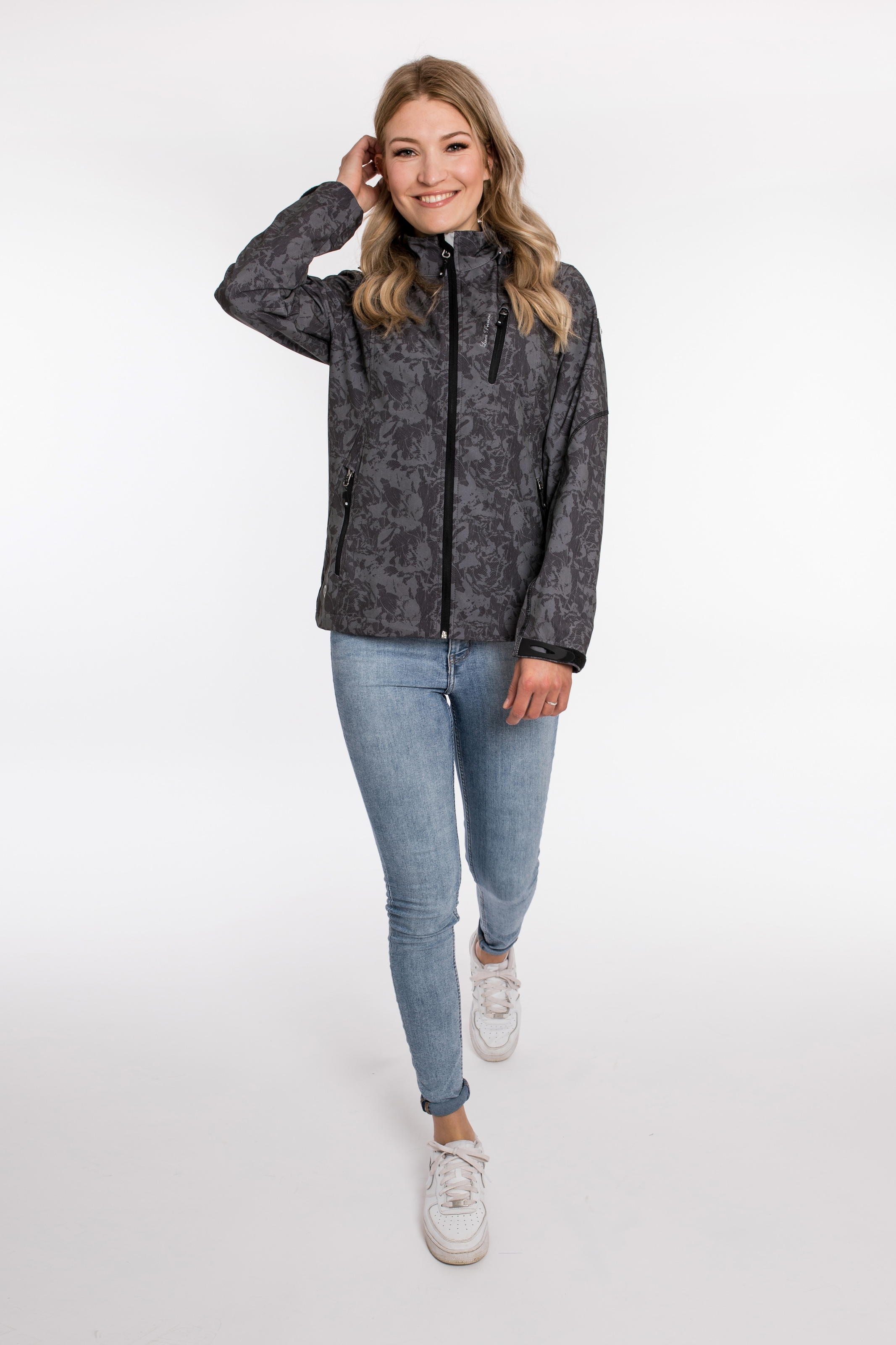 DEPROC Active Softshelljacke »SHELBY PEAK WOMEN«, mit abnehmbarer Kapuze