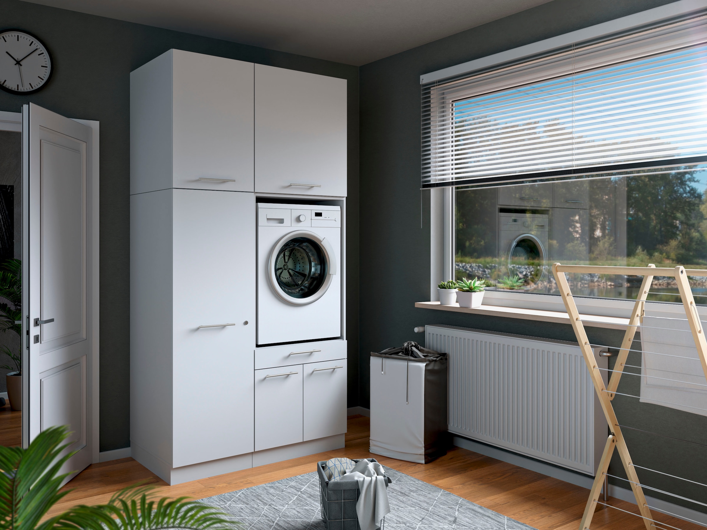 Laundreezy Mehrzweckschrank-Set »Laundreezy, 4-tlg. Mehrzweckschrank-Set B/H/T 118/238/68 cm« 4 Stk. tlg.